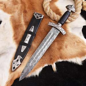 Épées en acier Damas avec manche personnalisé, faible MOQ, disponibles au prix le plus bas - Product Image 2