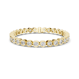 Bracelet tennis en diamant de laboratoire 9,3 carats, taille ronde, VVS-VS, diamants EF CVD, or 18 carats, 14 carats, 10 carats et argent 925, option moissanite - Product Image 2