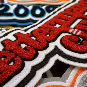 ผ้ากำมะหยี่ปักลายสำหรับเสื้อผ้าผ้ากำมะหยี่ปักโลโก้ตามสั่ง - Product Image 6