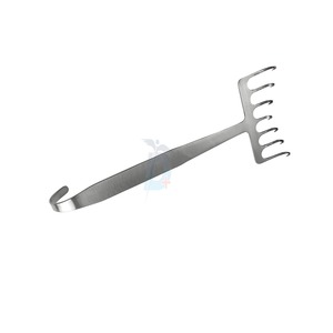 Crochets et rétracteurs pour lifting des sourcils, rétracteur à 7 branches, 18 cm, acier inoxydable - Product Image 4