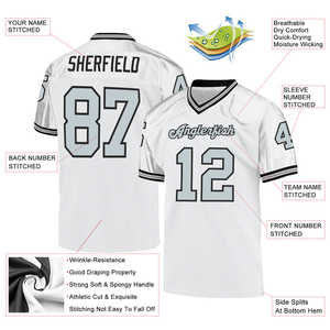 Camiseta de Fútbol Americano para Hombre, Cómoda, Talla Grande, Deportiva, Duradera, Personalizada, Sublimada, Bordada, con Diseño Cosido - Product Image 6