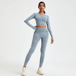 ชุดเซตกางเกงแนบเนื้อสำหรับฤดูใบไม้ร่วงกางเกงออกกำลังกายยืดออกกำลังกายกางเกงออกกำลังกายยิมยืดหยุ่น - Product Image 5