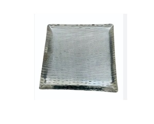 ถาดเสิร์ฟอาหารโลหะสี่เหลี่ยมถาดอาหารฟาสต์ฟู้ดของโรงแรมถาดอาหารสำหรับตกแต่งงานแต่งงานบ้านประเภทแฟนซีสำหรับใช้ในบ้านและเชิงพาณิชย์ - Product Image 1