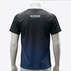 Camiseta de sublimación para hombre con logo personalizado, ropa casual, corte ajustado, para uso en exteriores, camiseta de manga corta. - Product Image 5