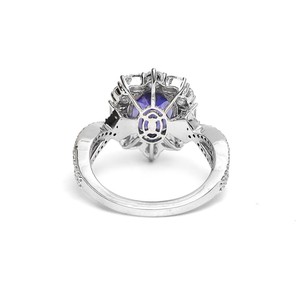 Vvs clarity original diamant forme de fleur bague de fiançailles 14k or blanc VVS moissanite marquise coupe bague en diamant pour les femmes - Product Image 6