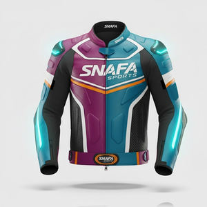 Veste en cuir pour motard de haute qualité à prix de gros, logo personnalisé, vêtements d'hiver, veste en cuir pour moto avec marquage personnalisé - Product Image 1