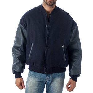 Veste universitaire en cuir/laine de qualité supérieure pour hommes Vestes universitaires Letterman pour garçons XS-5XL - Product Image 1