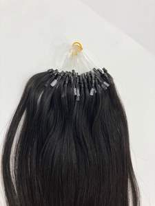 VENTE EN GROS DE QUALITÉ SUPÉRIEURE VIETNAMIENNE CHEVEUX MICROLOOP EXTENSIONS DE CHEVEUX COULEUR BLONDE DROITE 60C - Product Image 6