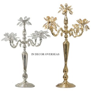 Centro de mesa para bodas y eventos, Color negro decorativo, recubierto de polvo, diseñador único, suministro de candelabros de Metal de primera calidad - Product Image 5
