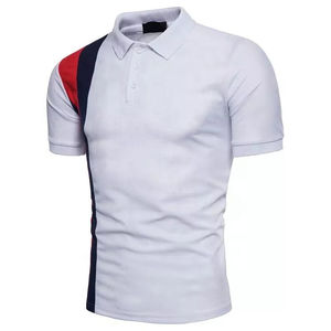 Chemise à col personnalisée 2024, mélange polyester/coton, chemise de golf formelle pour homme, tissu jersey respirant uni, logo personnalisé, haute qualité - Product Image 4