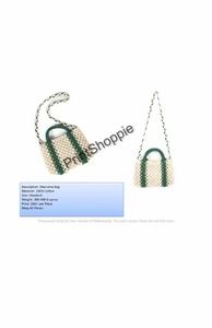 Cesta de almacenamiento de yute y algodón azul hecha a mano, organizador de mango corto ecológico para el hogar y la Oficina, cierre magnético - Product Image 5