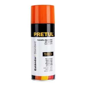 Pretul Orange Acrylic Spray <b>Paint</b> 400Ml For Furniture Plastic Boat <b>Coating</b> Liquid State Protective Varnish Aerosol Finish - Product Image 1