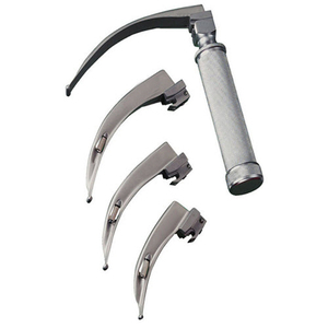 Juego de laringoscopio de fibra óptica desechable con 5 cuchillas Miller Laringoscopio de anestesia manual Kit de todo rango en caja - Product Image 3