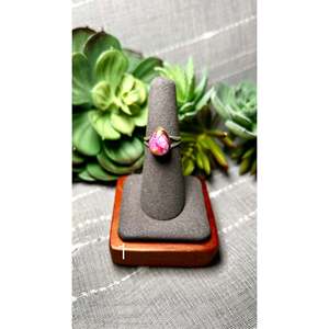 Navajo Handmade Boho <b>Ring</b> with Natural Stone & Pearl Dainty & <b>Statement</b> Sterling <b>Silver</b> Jewelry Everyday Wear Certified by IGI - Product Image 1