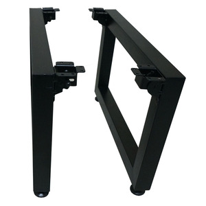 Pieds de table basse/mobilier en métal style industriel, hauteur 32 cm, pour salle à manger/cuisine - Product Image 1