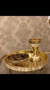 Ensemble de brûleurs d'encens indiens en résine avec incrustations de métal et de nacre écologiques et aromatiques pour la maison, le bureau, l'hôtel, idéal pour offrir en cadeau - Product Image 5