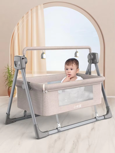 Multi-funzione elettrico bambino culla a <span class=keywords><strong>dondolo</strong></span> letto facile pieghevole bambino culla con musica zanzariera <span class=keywords><strong>elettronica</strong></span> letto altalena bambino - Product Image 4