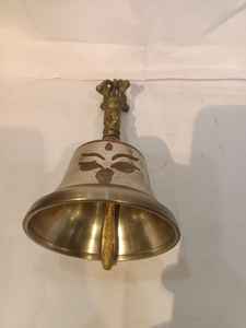 Diseño de lujo hecho a mano decorativo chapado en oro acabado Iglesia campana grande colgante de pared campana de latón - Product Image 4