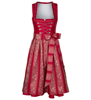Longues femmes robes conception chaude broderie haute qualité Polyester coton mixte dames robe allemand privé emballage Costume Dirndl