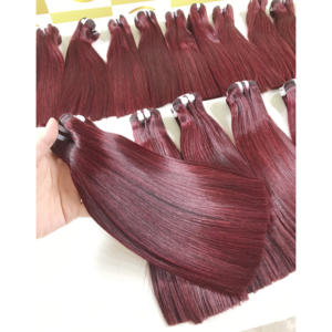 Machine à Double Trame 8 "X 40" Haute Cuticule Alignée Raw Vietnamien Remy Extensions de Cheveux Humains Frontal Bundles Perruques - Product Image 1