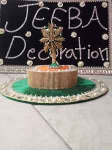 2025 <b>Gift</b> Doodh Pilai New Arrival Fancy Net Wedding Tray wedding Mehndi Colorful Thaal OEM Serviced Customized Pecking - Product Image 6