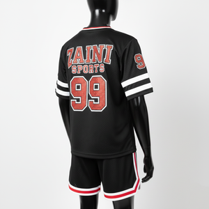 Ensemble de short en jersey de sport pour femmes Tissu en polyester de qualité supérieure 160 GSM Style de panneau léger Logo personnalisé Ensembles pour femmes 100% coton - Product Image 2