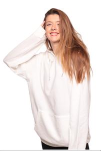 100% algodón liso sudaderas con capucha Unisex de alta calidad Sudadera con capucha de peso pesado niñas suéteres pulóver sudadera para mujer negro - Product Image 6