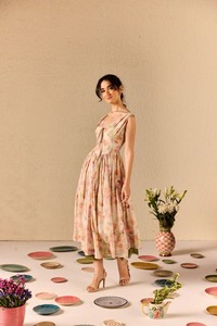 ชุดเดรสไปงานปาร์ตี้สไตล์คอตตอนอินเดียชุดเดรสของขวัญงานแต่งงานสำหรับผู้หญิงชุดของขวัญเจ้าสาวแบบมีสไตล์สำหรับใส่ในฤดูร้อน - Product Image 2