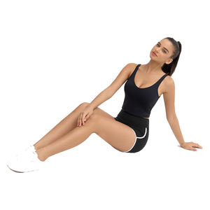 Pantalones cortos de yoga para gimnasio para mujer sin costuras de cintura alta Scrunch Butt Workout Running Yoga Short con diseño y tamaño personalizados - Product Image 6