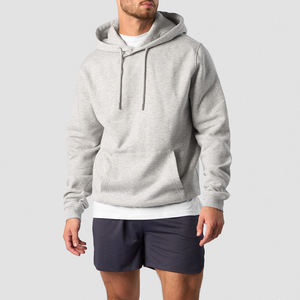 100% Cotton Thick Fleece <b>Hoodies</b> for <b>Men</b> Custom Design Full Sleeves <b>Thermal</b> with Embroidered Logo Printed Pattern - Product Image 1