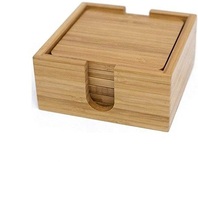Sous-verres en bambou faits à la main, style zen asiatique, motifs d'art populaire, résistants à la chaleur, qualité alimentaire, non toxiques, écologiques, carrés, épaisseur 10 mm