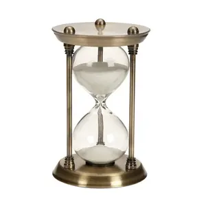 Bronzo metallo antico 15min 30min 1 ora swing sand clessidra timer per table hour glass sand clock per la decorazione domestica Decor Gift