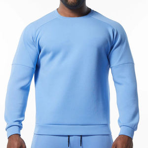 เสื้อสเวตเตอร์สวมหัวคอกลมของผู้ชายผ้าฝ้ายนุ่มพิเศษออกแบบโลโก้ใส่สบายพิมพ์ลายดิจิตอลสำหรับฤดูใบไม้ร่วง - Product Image 4