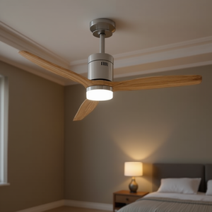 Ventilador de Techo LED de Madera de 132 cm con Luz, Producto de Primera Calidad - Product Image 3