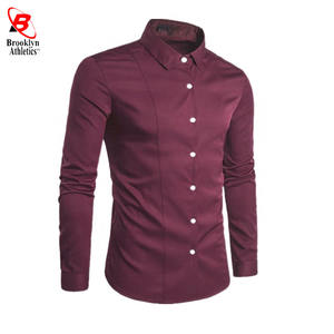 Ropa de oficina Camisa de vestir para hombre Tela y opciones de diseño Venta al por mayor Camisas de vestir casuales para hombre Nuevas camisas de ropa de oficina para hombres - Product Image 2