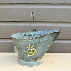 Luxury Design Charcoal Bucket Hand Paint Finishing Handmade Coal Bucket with Shovel Modern Coal High Quality <b>Metal</b> <b>Log</b> <b>Holder</b> - Product Image 4