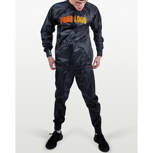 Combinaisons de sport de fitness pour hommes personnalisées 2025, veste et pantalon de sauna pour la transpiration, entraînement pour la perte de poids, pour un usage domestique - Product Image 1