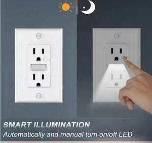 バレップUL 125V 60HZ 15A 15AMP電気電気デュプレックスパワーウォールナイトライトソケットコンセント - Product Image 3