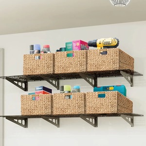 Foldable <b>rectangular</b> storage <b>baskets</b> woven natural water hyacinth Handmade Storage <b>Basket</b> Wholesale eco-friendly Made in Vietnam - Product Image 5