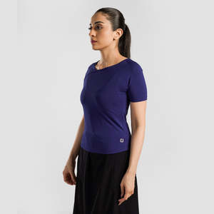 เสื้อยืดถักนิตติ้งรอยัลบลูคอร์ทสวิฟท์ - Product Image 3