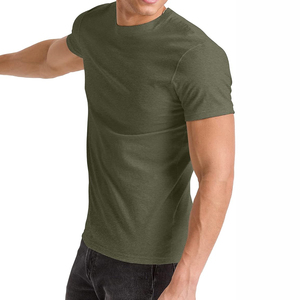 T-shirt de poids lourd de qualité supérieure 100% coton T-shirts à manches courtes col rond hommes T-shirt personnalisé T-shirts décontractés - Product Image 6