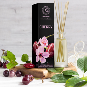 Diffuseur à bâtonnets Aromatika Cerise 100ml, parfum velours profond, longue durée, senteur baies pour la maison - Product Image 4