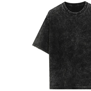 Camisetas de Hombre 100% Algodón Tejido, Lavado Ácido, Lavado a la Piedra, Oversize, Desgastadas, de Alto Gramaje, Estilo Vintage Personalizado - Product Image 3