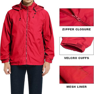 Custom Lightweight Men's Softshell Jacket Vintage Casual Fashion Sport <b>Windbreaker</b> Waterproof Zipper <b>Beach</b> Blank Coat <b>for</b> Winter - Product Image 2