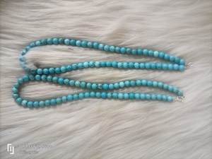 Venta al por mayor cuentas naturales de alta calidad turquesa 8 mm cuentas collar natural piedra curativa utilizada para la curación y la moda - Product Image 5