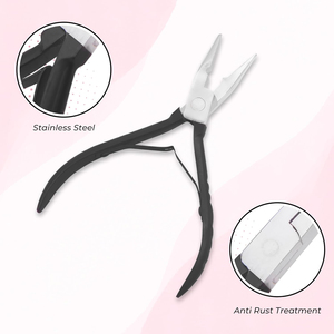 Kit d'outils de pince d'extension de cheveux noirs pour les extensions de micro liens et de perles pour les extensions de cheveux - Product Image 3