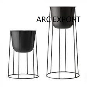 Styliste de décoration de luxe élégant styliste de luxe fantaisie décoration moderne de luxe jardinière en métal en verre à vendre - Product Image 4