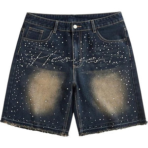 Short personnalisé Bling pour hommes Design strass scintillant Short flashy strass pour hommes en taille adulte - Product Image 1