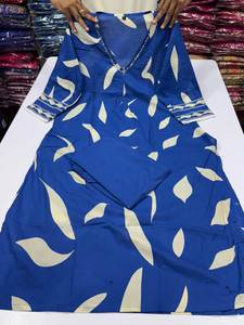 Juego de cordones Jaipur cómodos de la mejor calidad con diseño de tulipán pesado de diseñador Kurti ligero con bolsillo lateral para mujer para el verano - Product Image 4