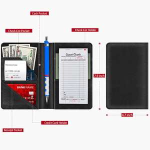 ชุดเดรสหนังพียูขนาด9x6นิ้วสำหรับร้านอาหารของโรงแรมแฟ้มค็อกเทลทนทานออกแบบได้ตามต้องการ - Product Image 6